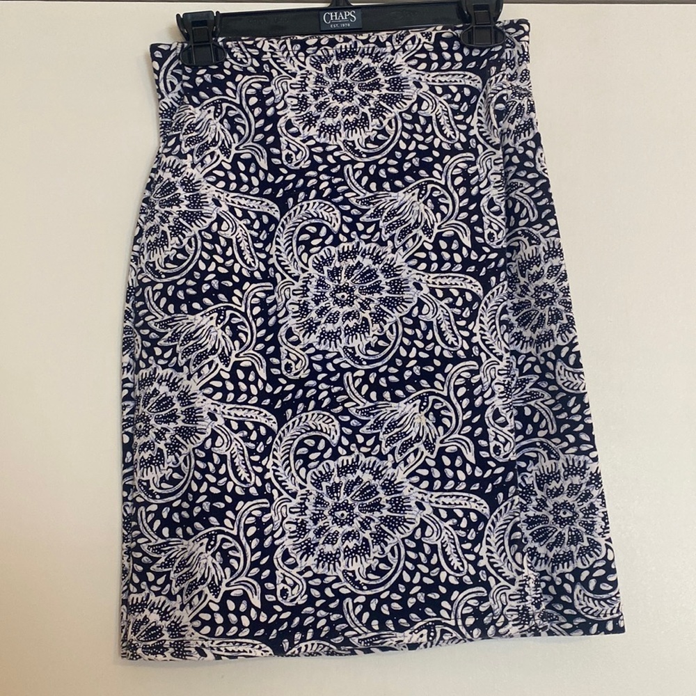 Navy Pencil Skirt